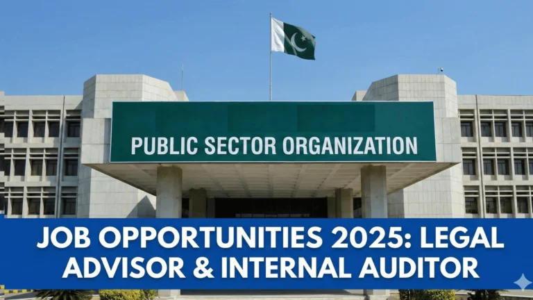 A prestigious Public Sector Organization under the Government of Pakistan has announced exciting career opportunities for the year 2025.