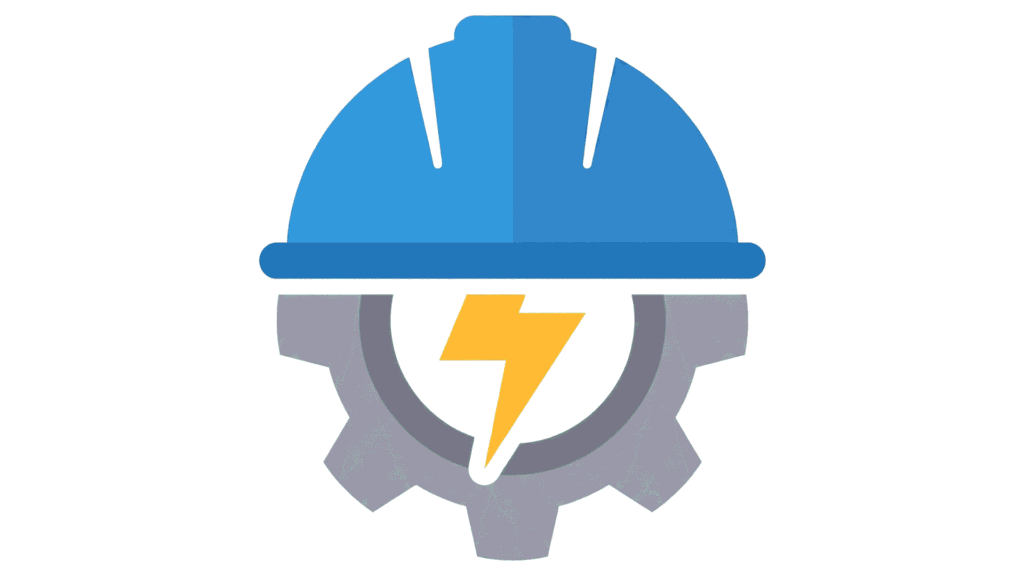 iconic image combines a hard hat, gear, and lightning bolt to represent the "Electrical Maintenance Supervisor" role at a glan