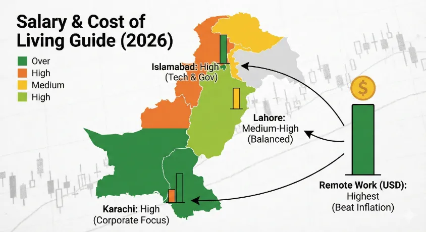 A female executive leading a business meeting in a Karachi high-rise boardroom, presenting data on Chartered Accountants and HR Managers as top corporate careers in Pakistan.